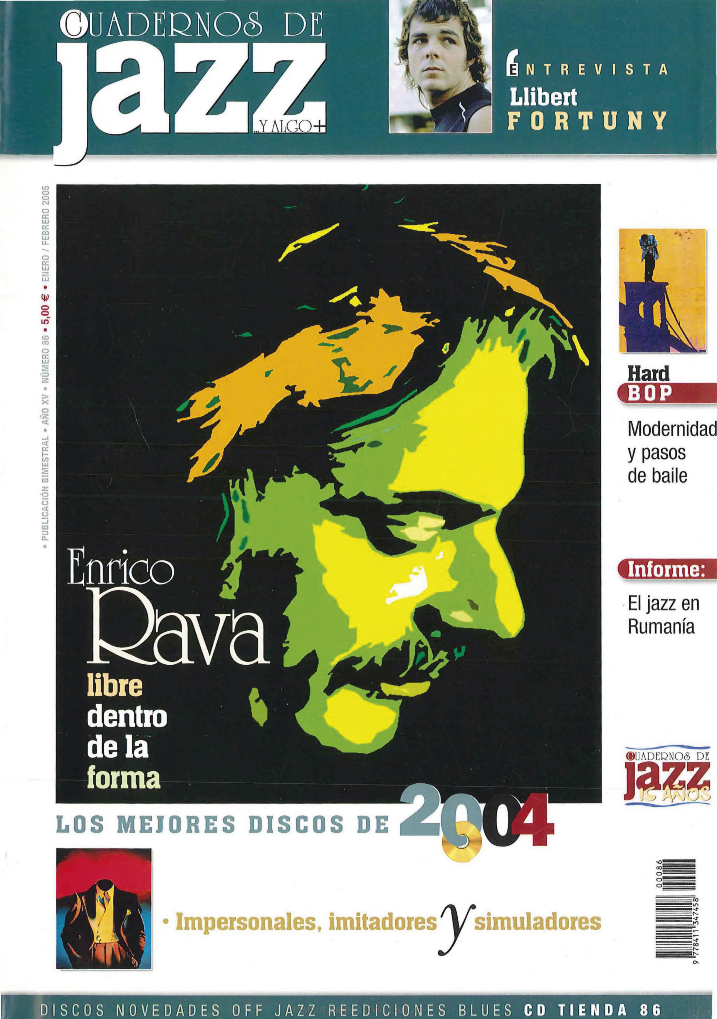 Cubierta del número 86 de la revista Cuadernos de Jazz