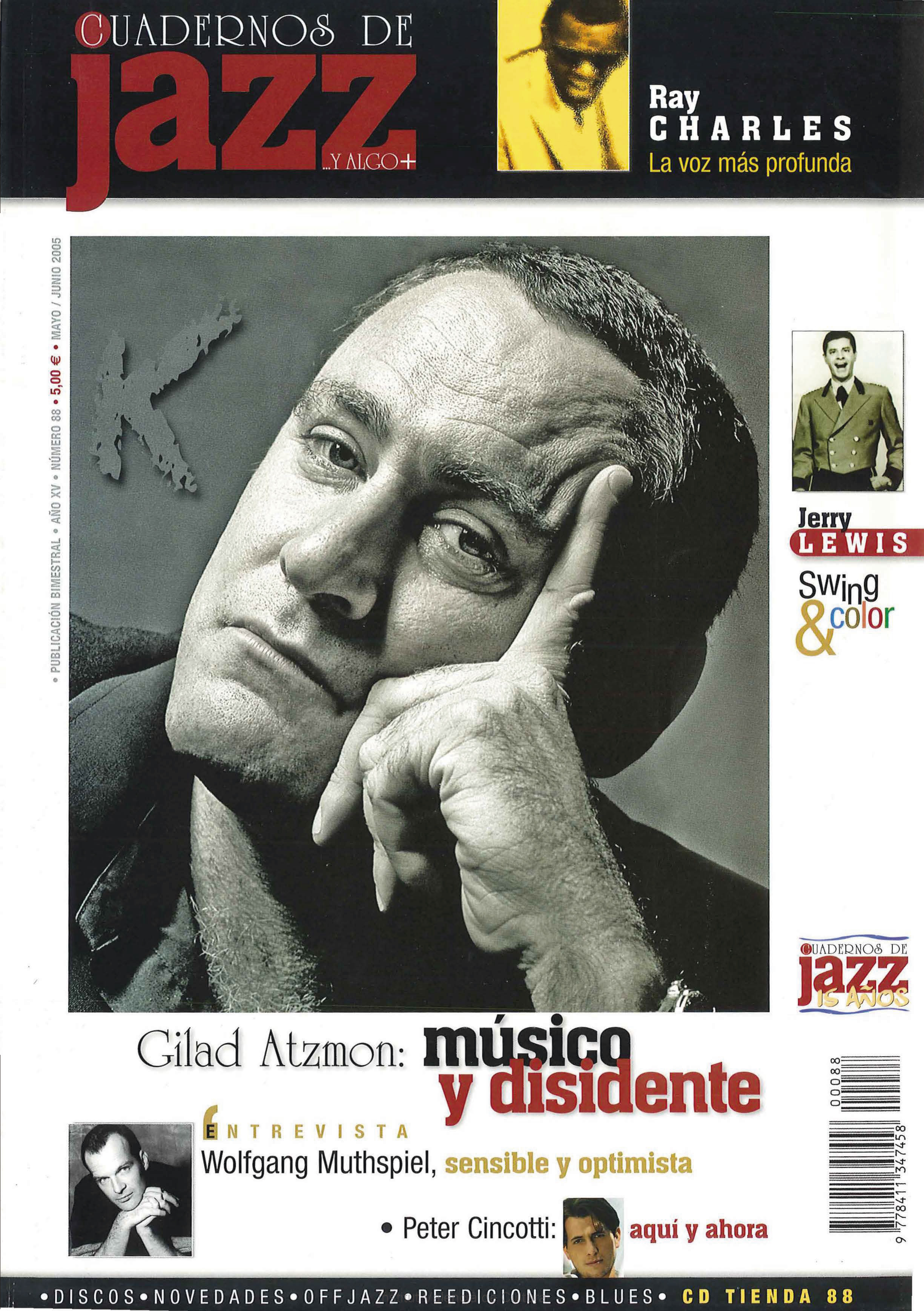 Cubierta del número 88 de la revista Cuadernos de Jazz