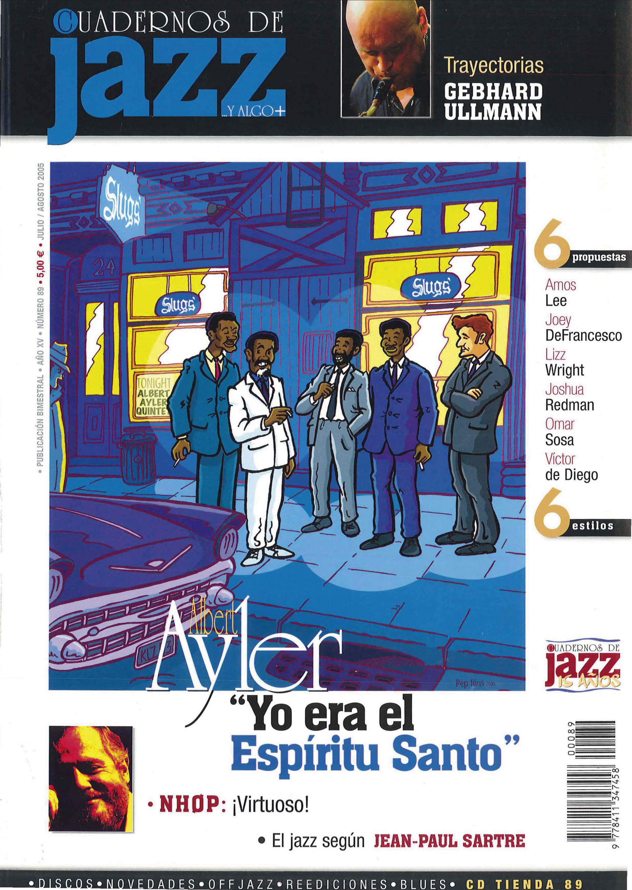 Cubierta del número 89 de la revista Cuadernos de Jazz