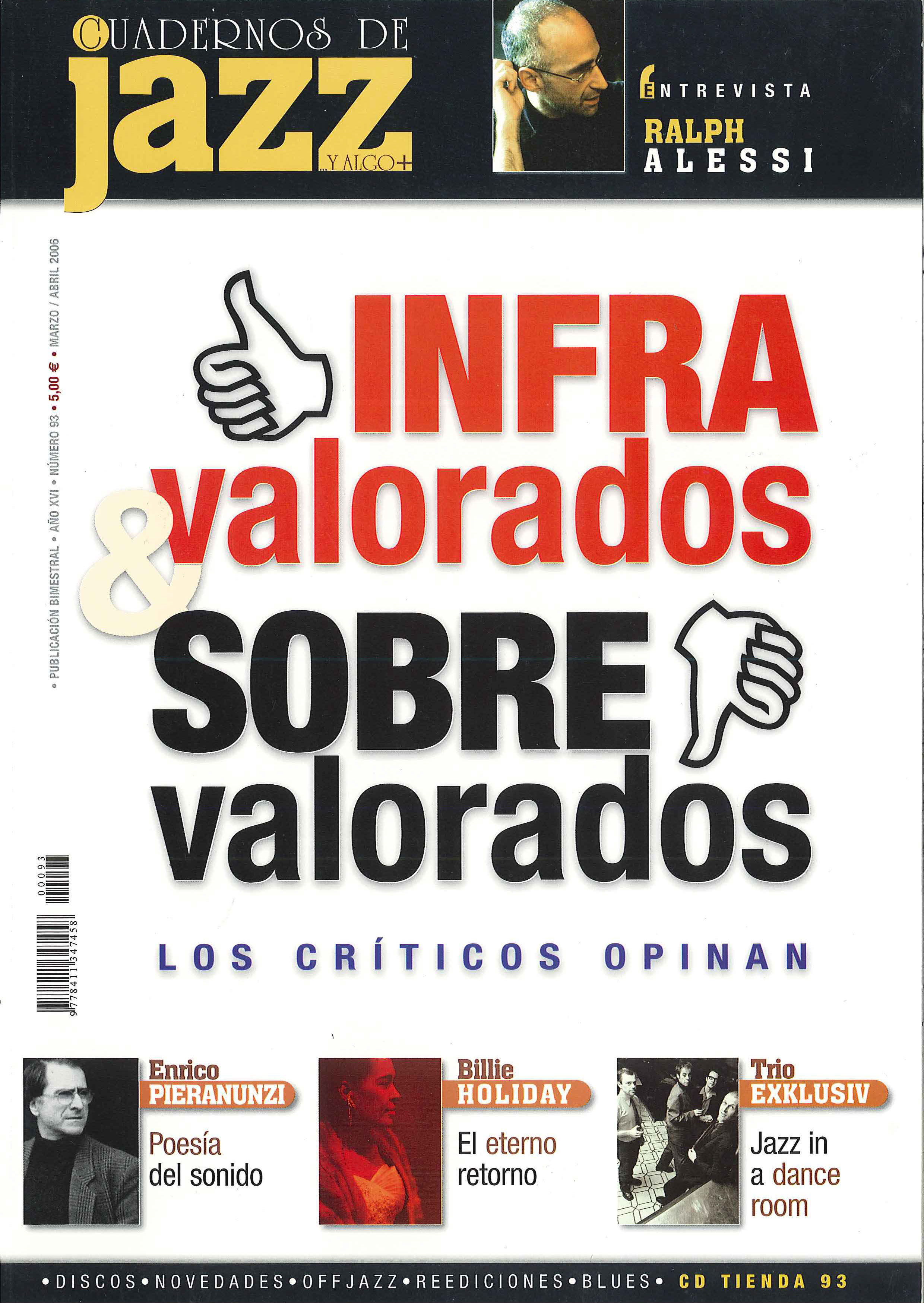 Cubierta del número 93 de la revista Cuadernos de Jazz