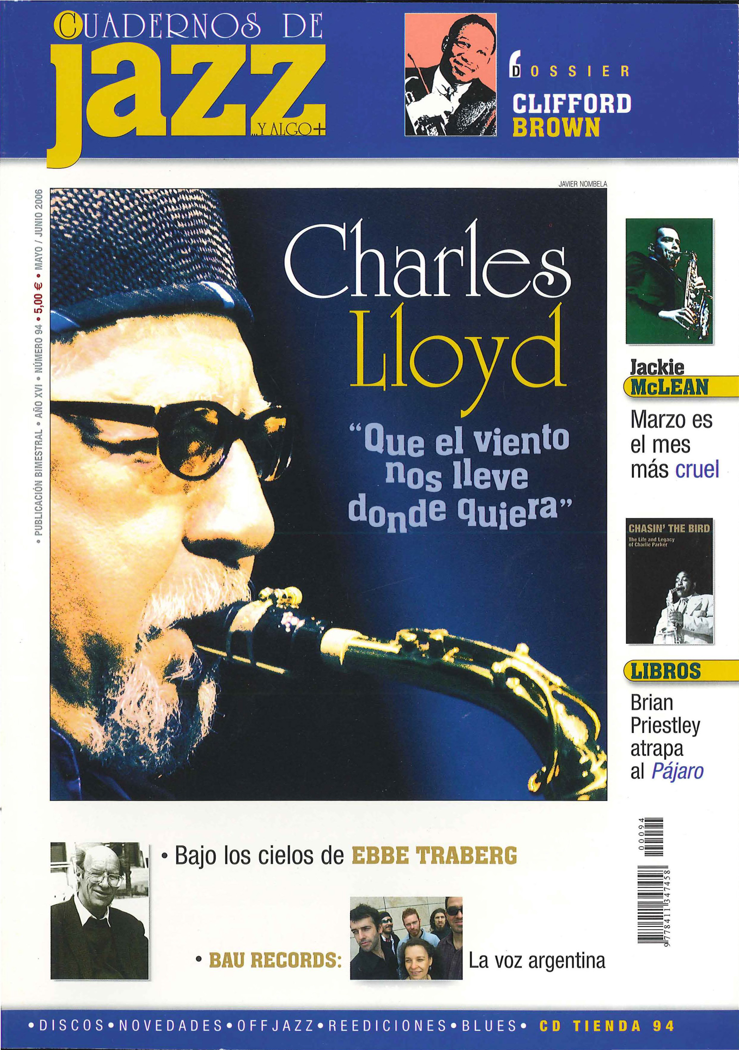 Cubierta del número 94 de la revista Cuadernos de Jazz
