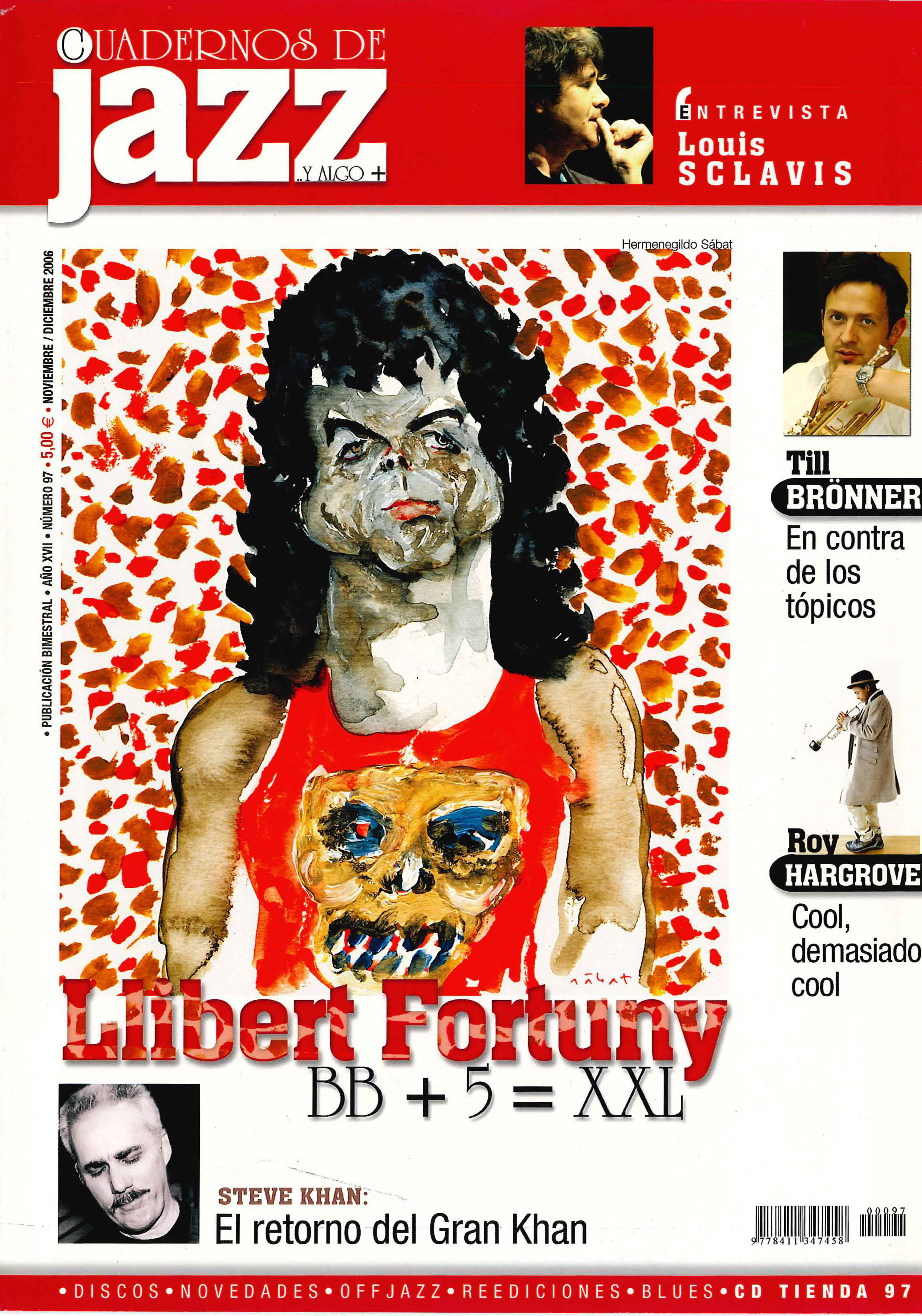 Cubierta del número 97 de la revista Cuadernos de Jazz