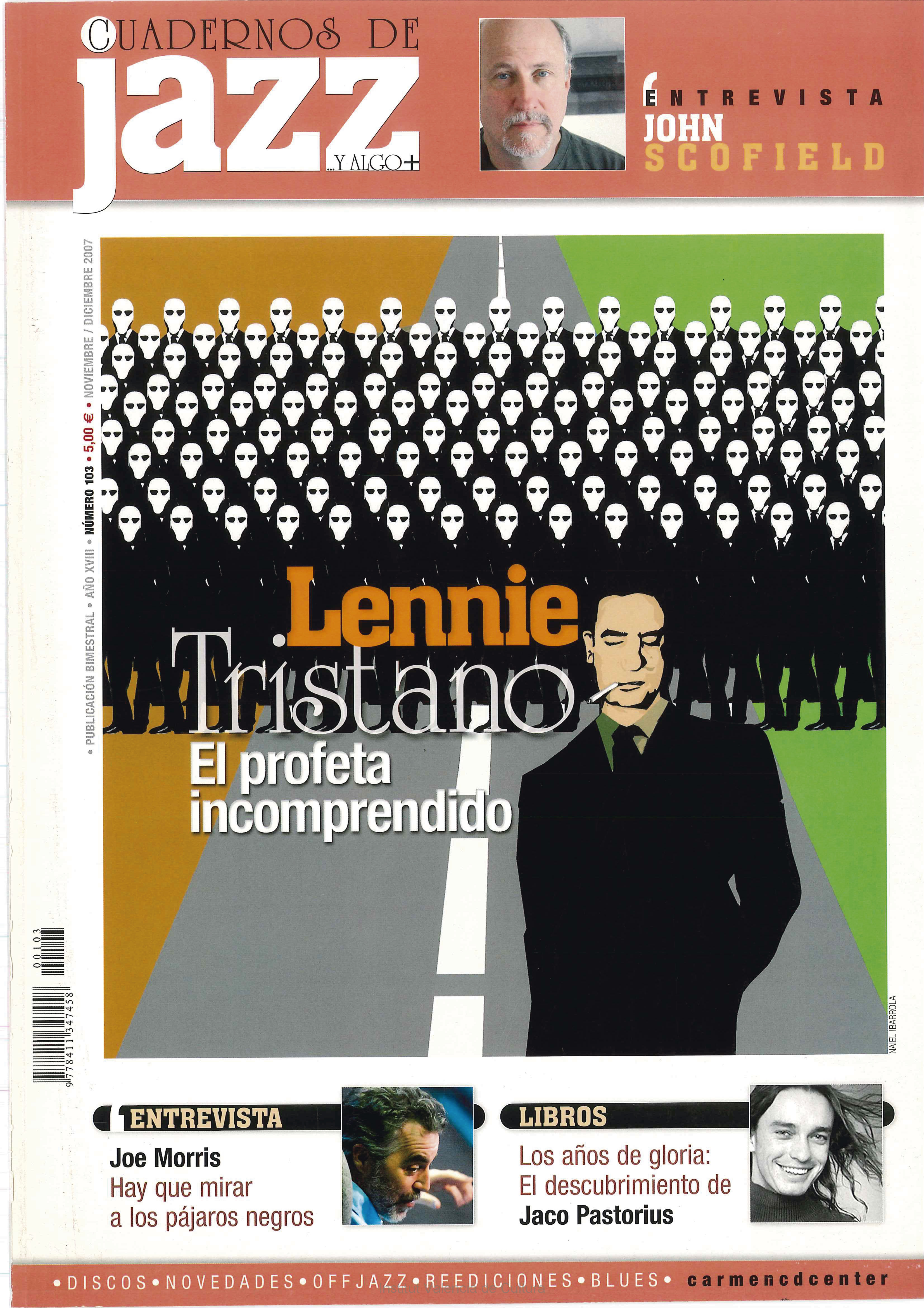 Cubierta del número 103 de la revista Cuadernos de Jazz