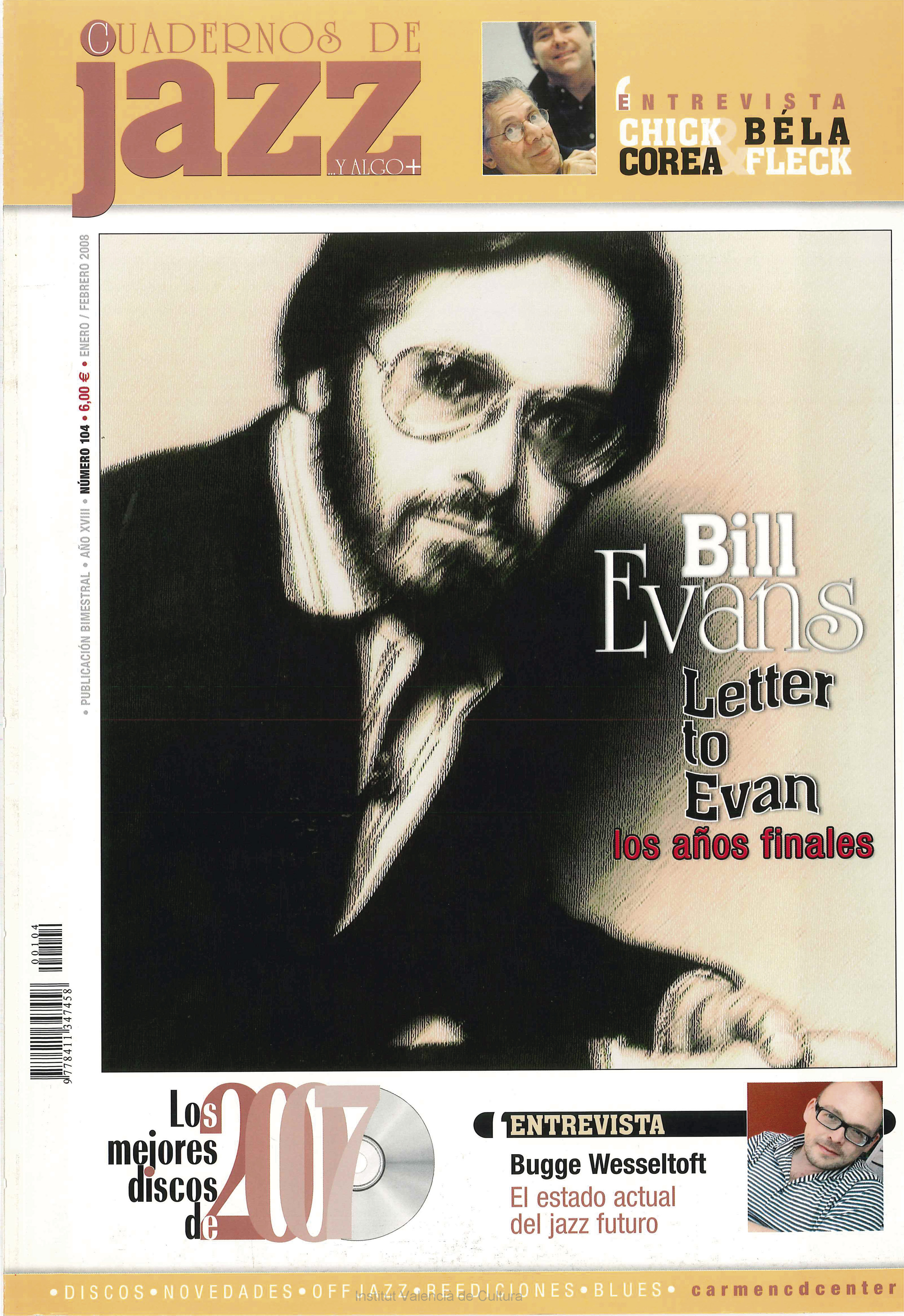 Cubierta del número 104 de la revista Cuadernos de Jazz
