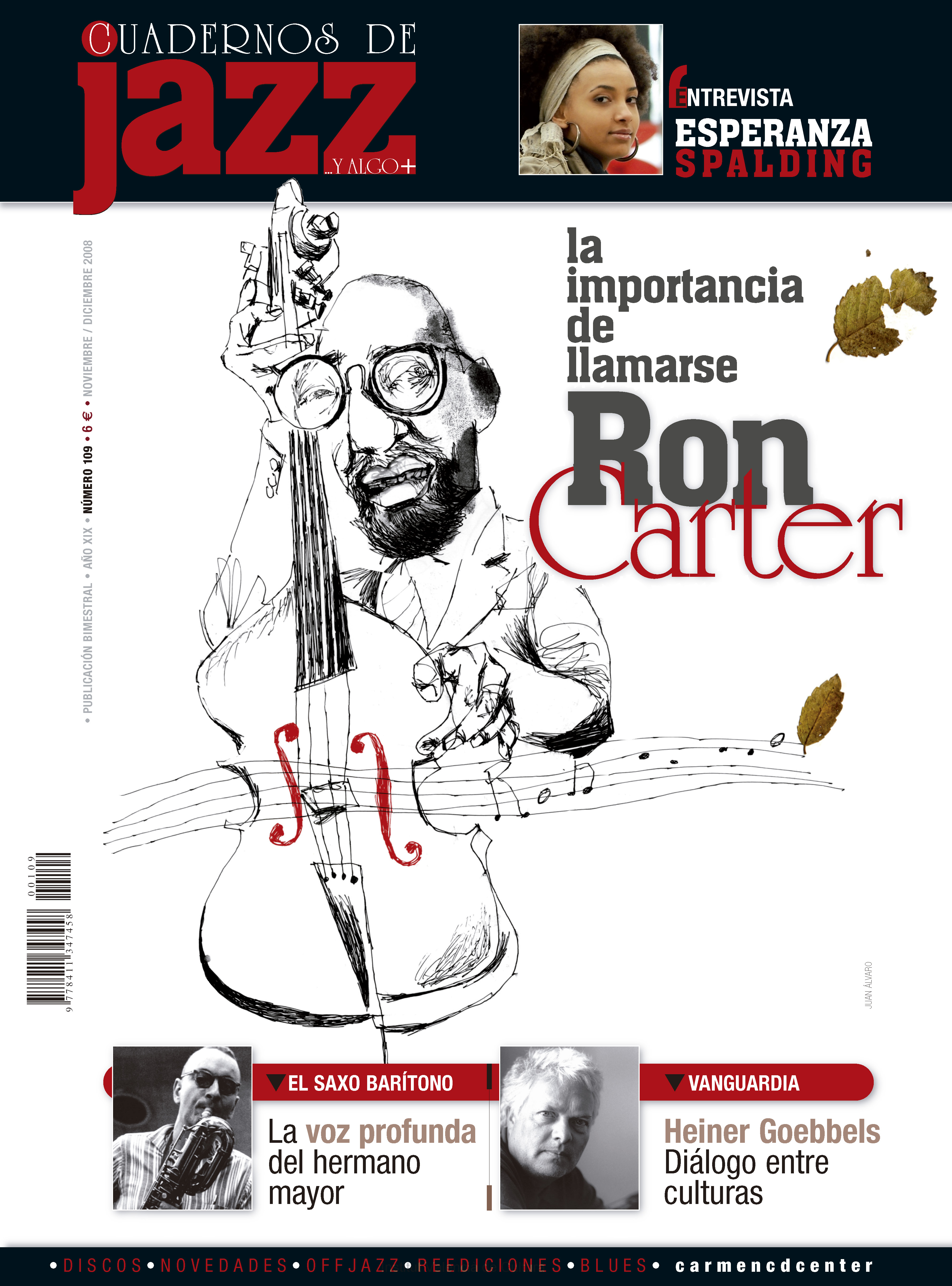 Cubierta del número 109 de la revista Cuadernos de Jazz