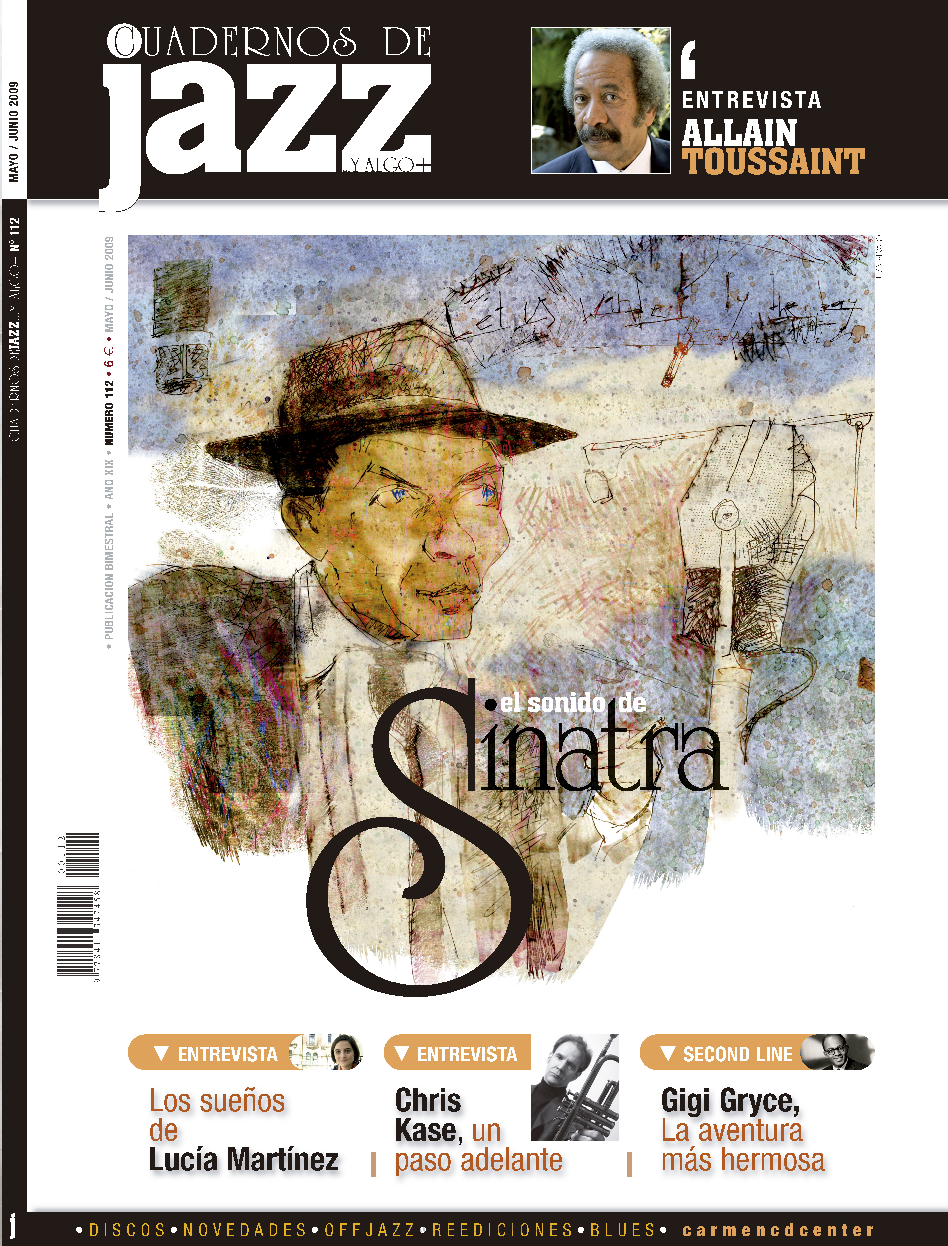 Cubierta del número 112 de la revista Cuadernos de Jazz