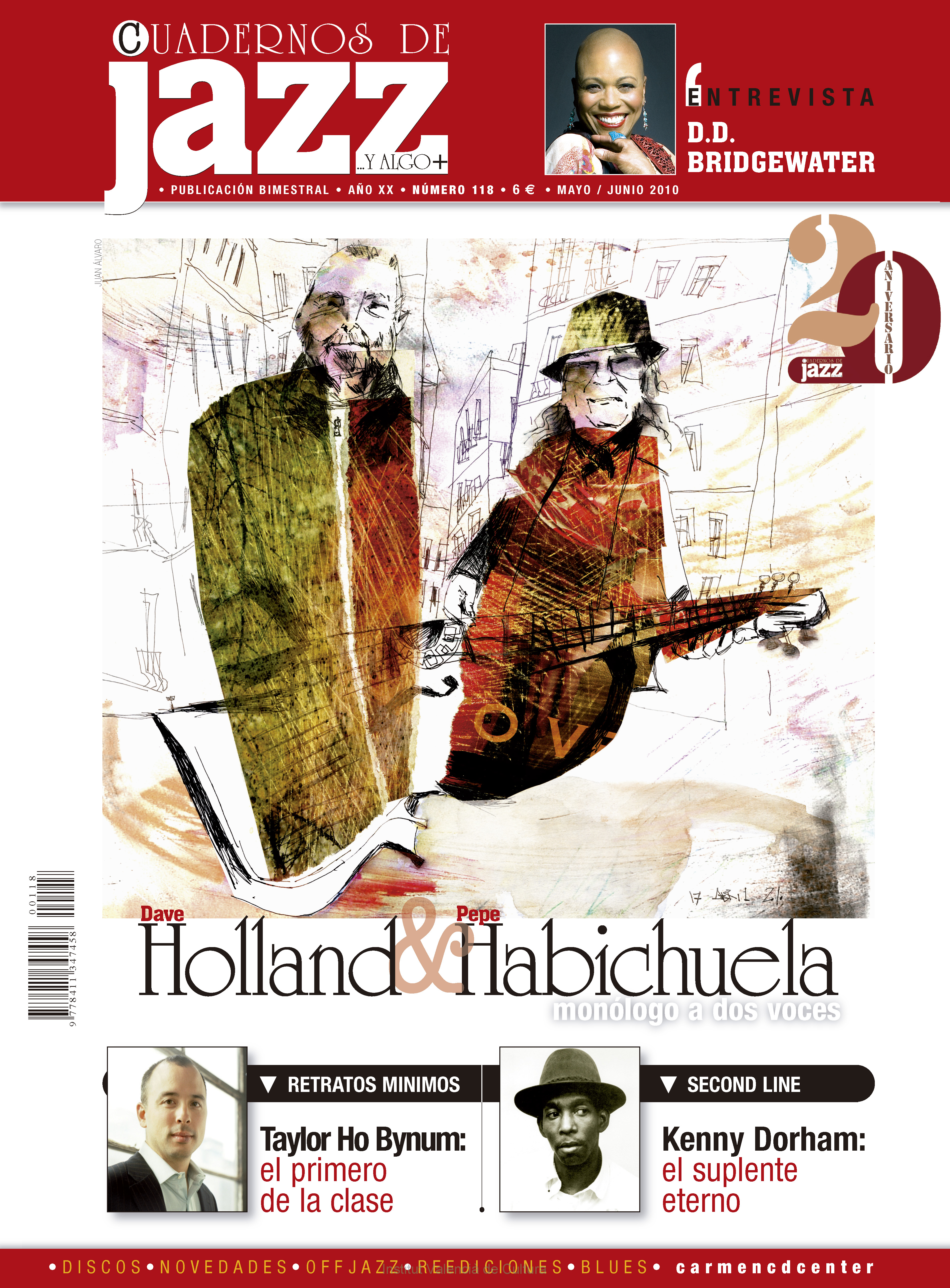 Cubierta del número 118 de la revista Cuadernos de Jazz