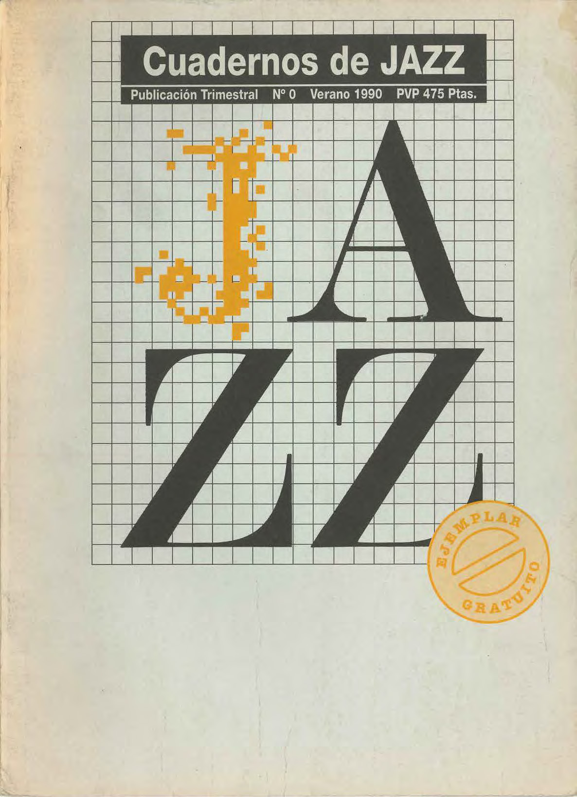 Cubierta del número 0 de la revista Cuadernos de Jazz