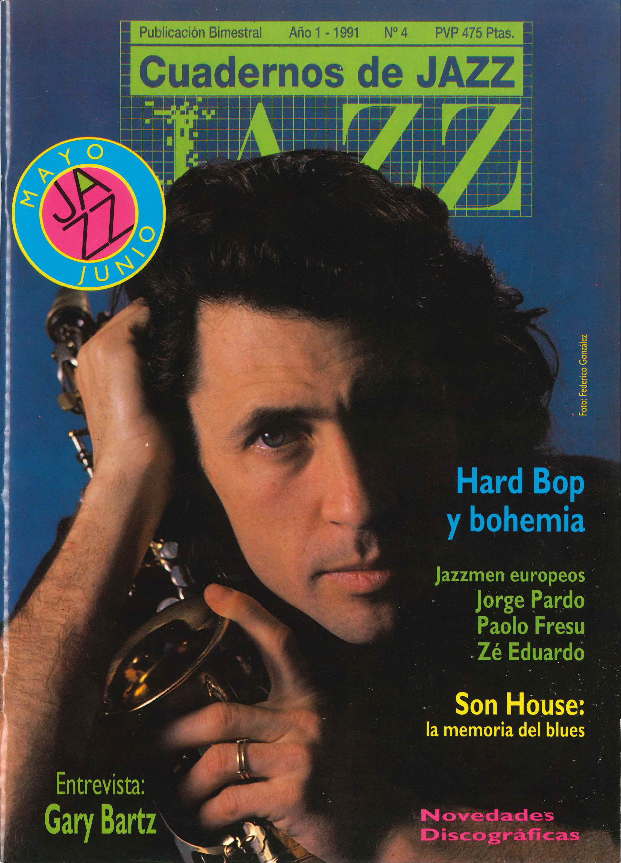 Cubierta del número 4 de la revista Cuadernos de Jazz