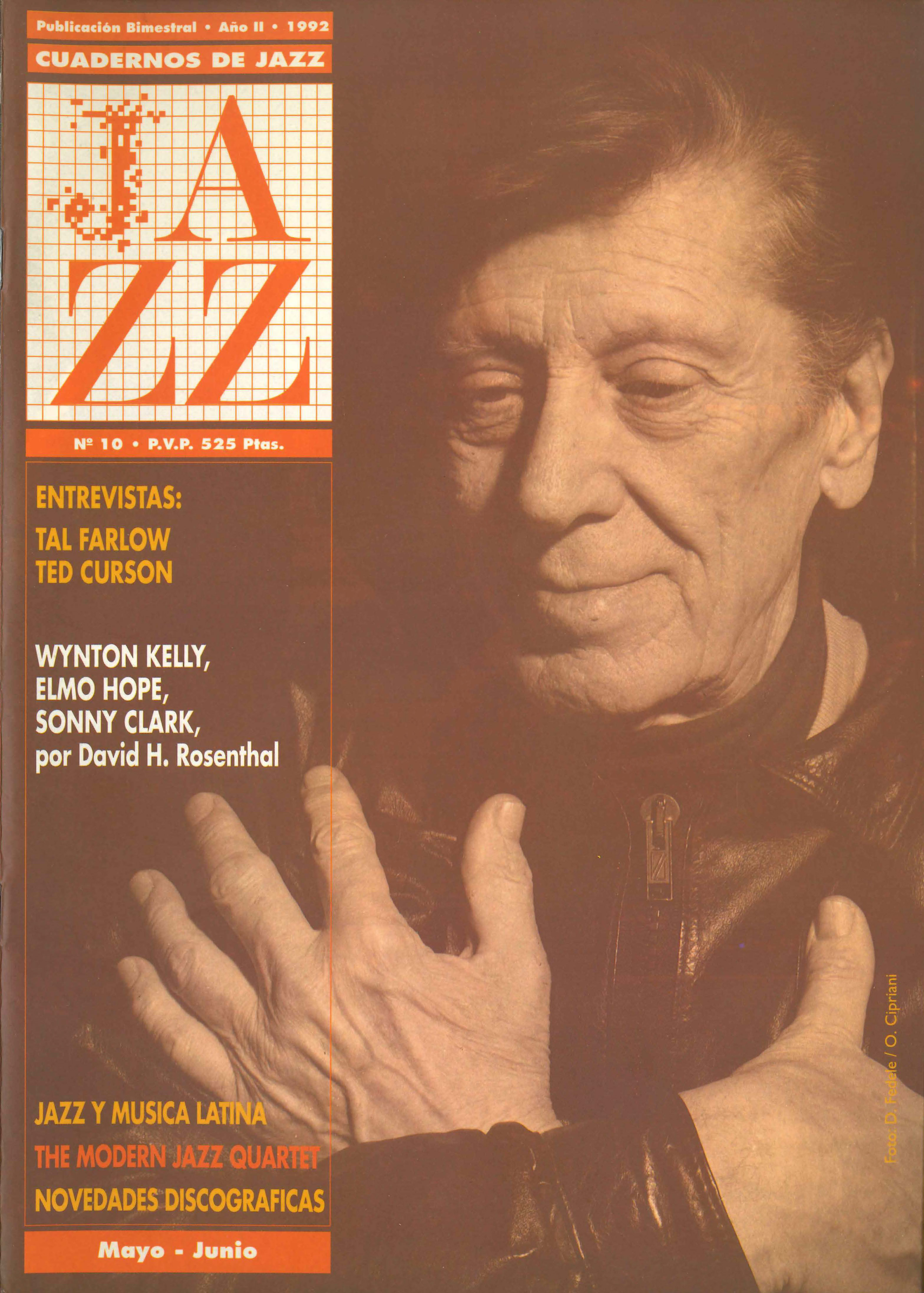 Cubierta del número 10 de la revista Cuadernos de Jazz