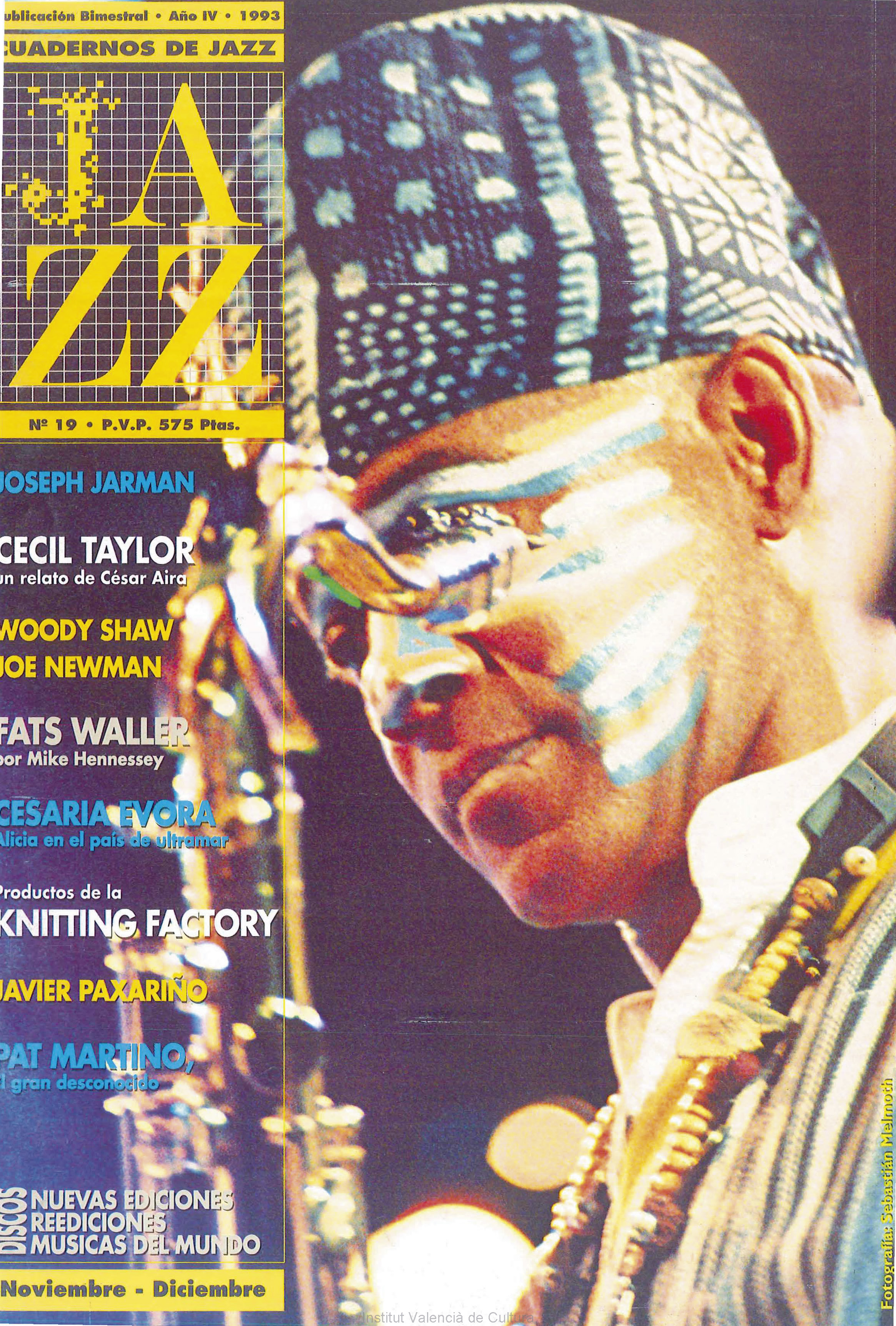 Cubierta del número 19 de la revista Cuadernos de Jazz