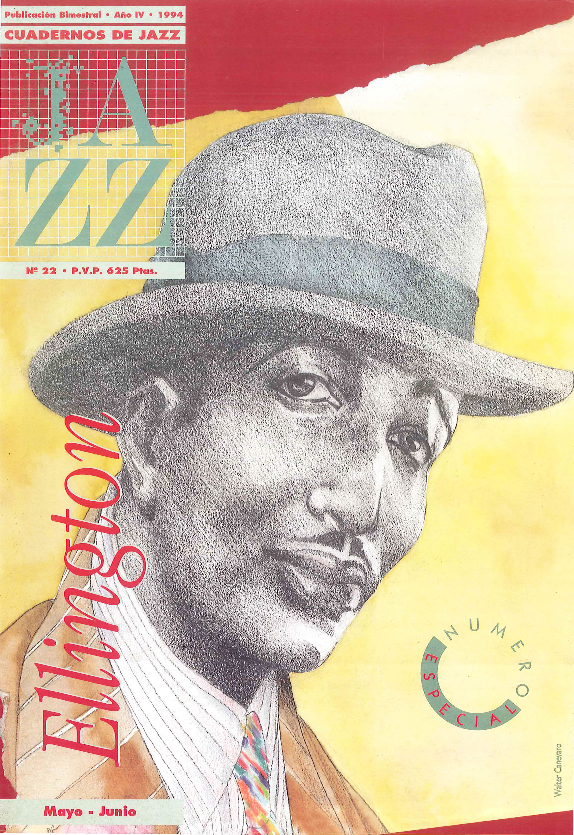 Cubierta del número 22 de la revista Cuadernos de Jazz