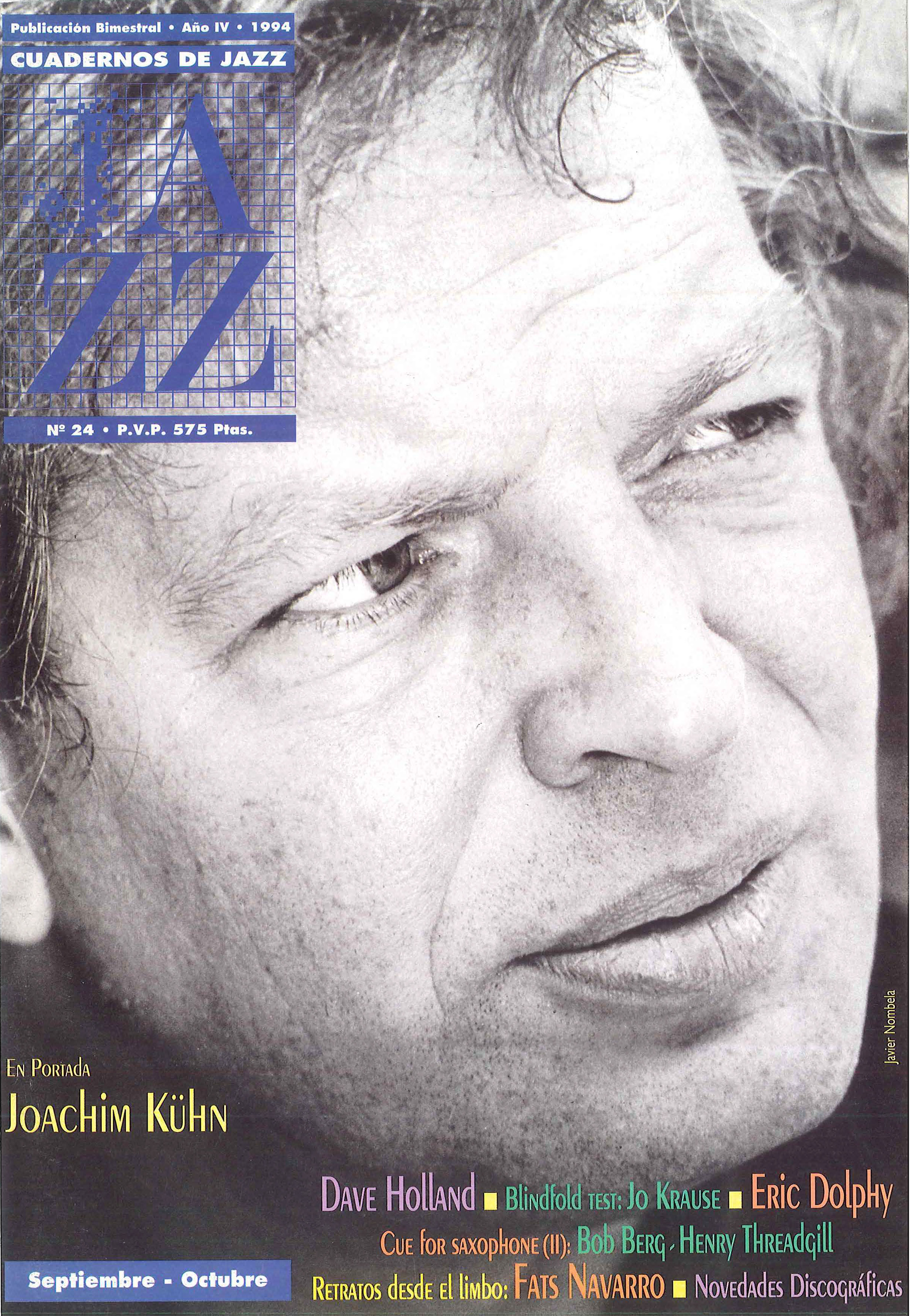 Cubierta del número 24 de la revista Cuadernos de Jazz