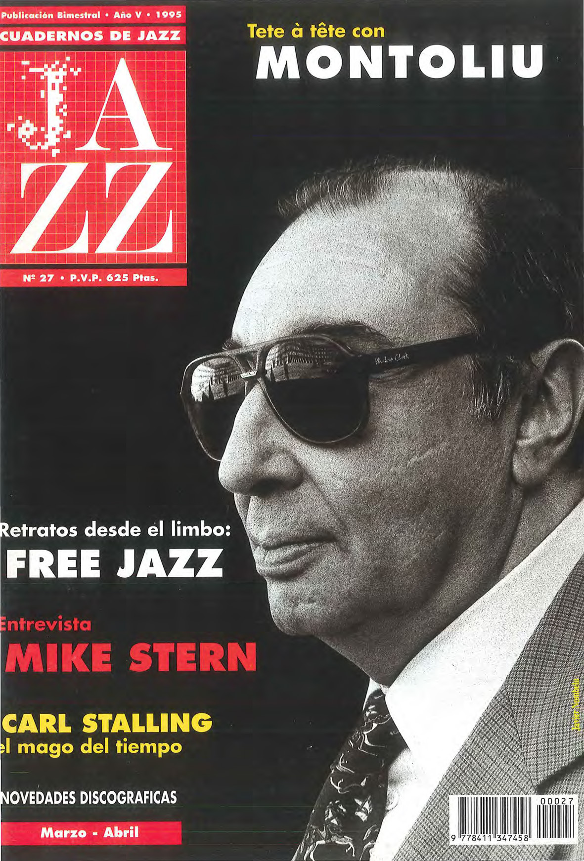 Cubierta del número 27 de la revista Cuadernos de Jazz