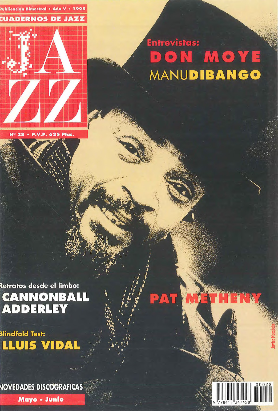 Cubierta del número 28 de la revista Cuadernos de Jazz