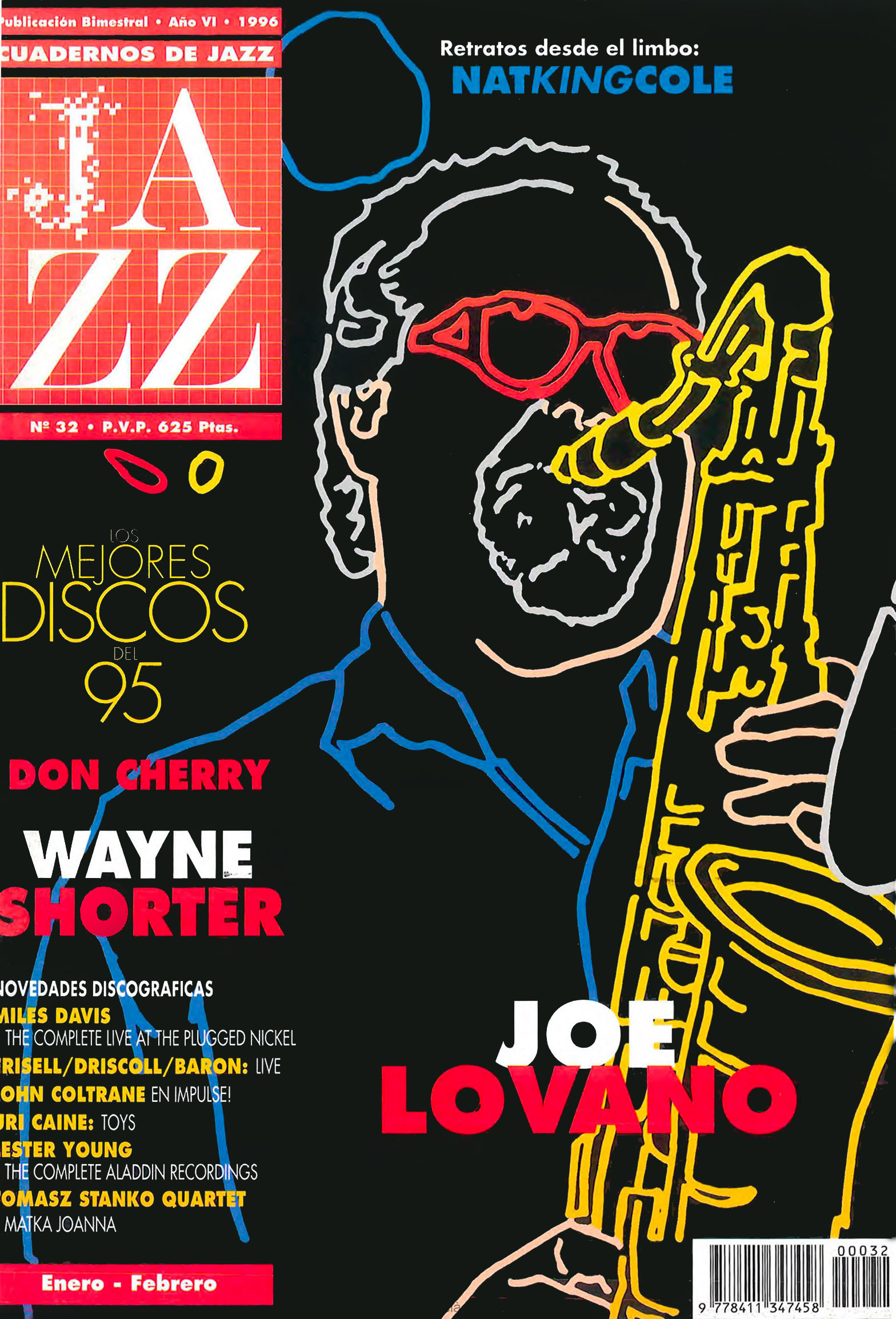 Cubierta del número 32 de la revista Cuadernos de Jazz
