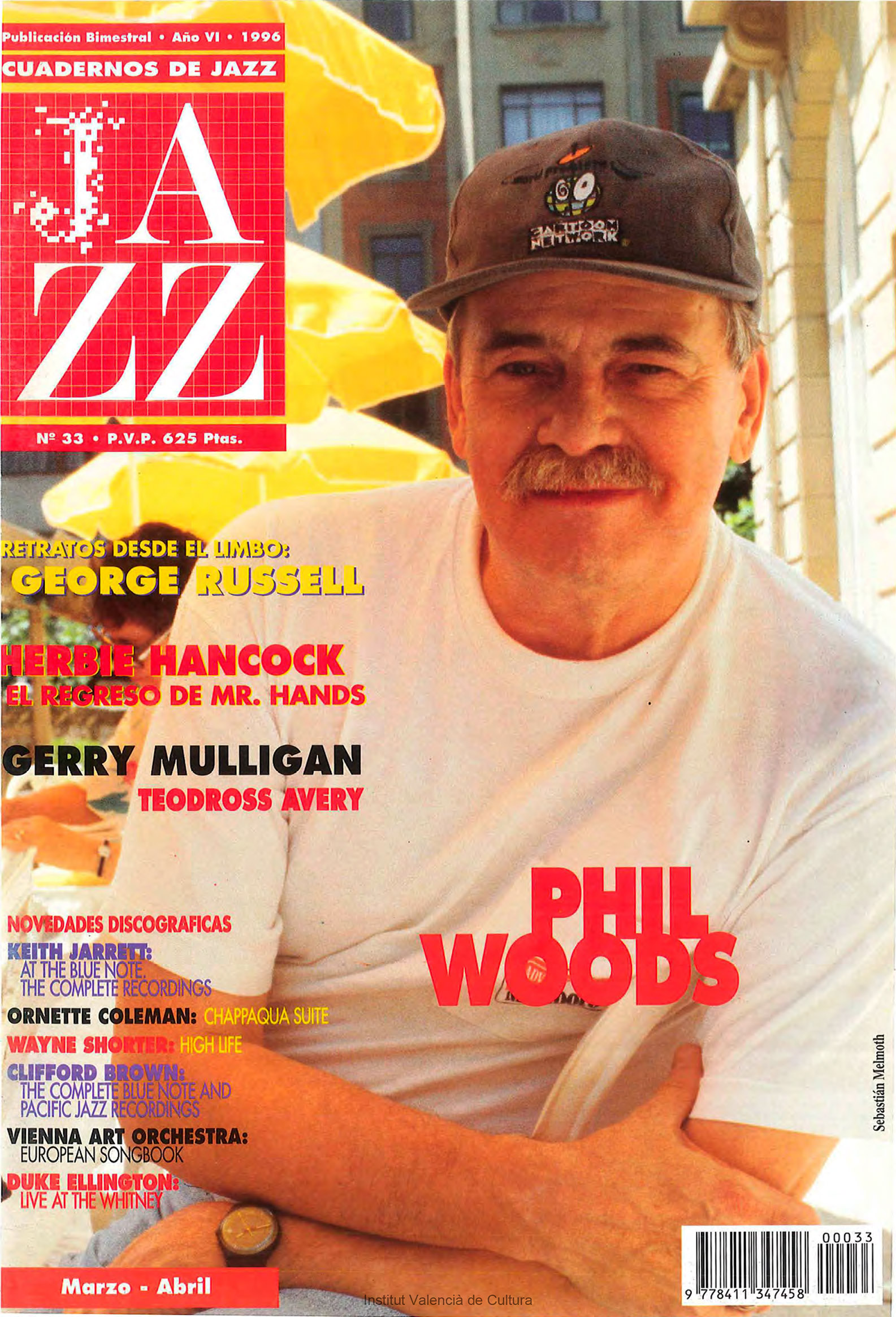 Cubierta del número 33 de la revista Cuadernos de Jazz