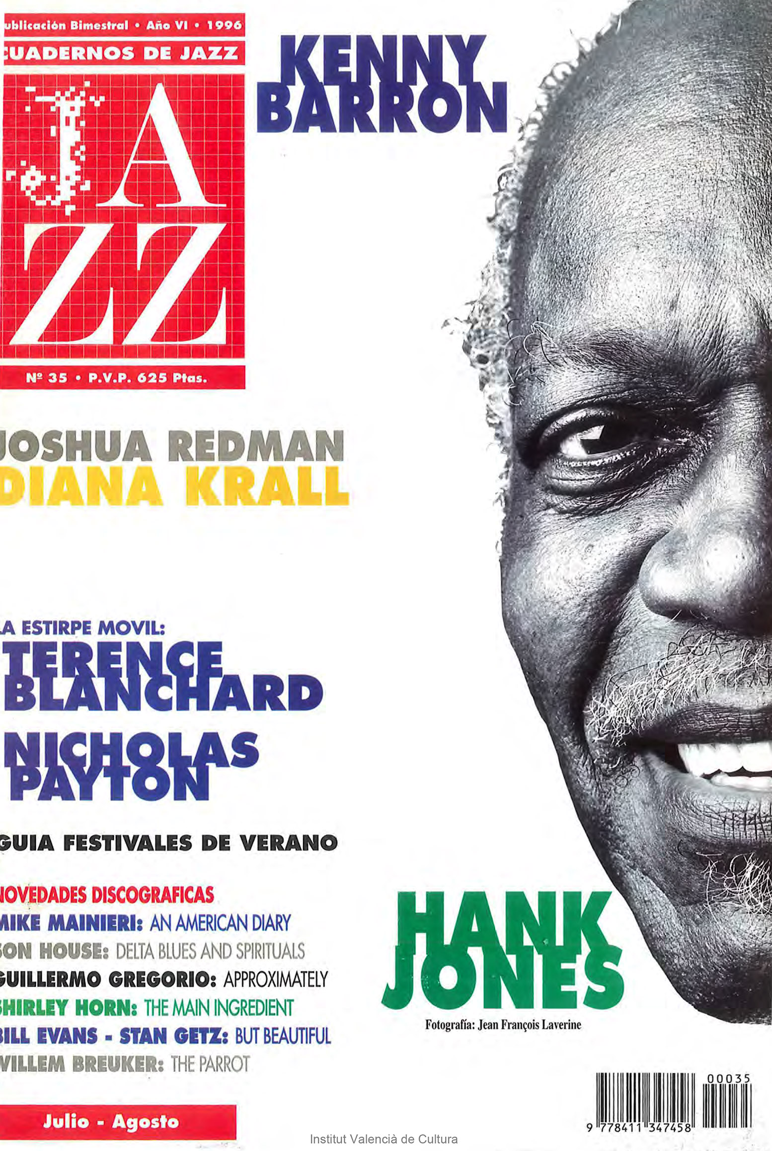 Cubierta del número 35 de la revista Cuadernos de Jazz