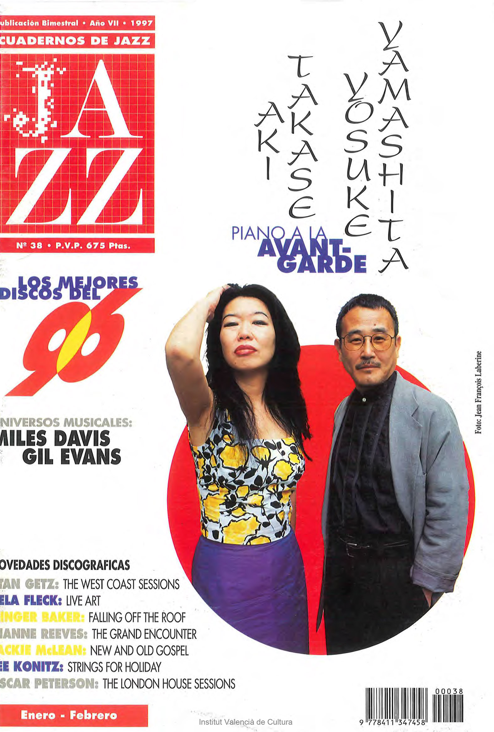 Cubierta del número 38 de la revista Cuadernos de Jazz