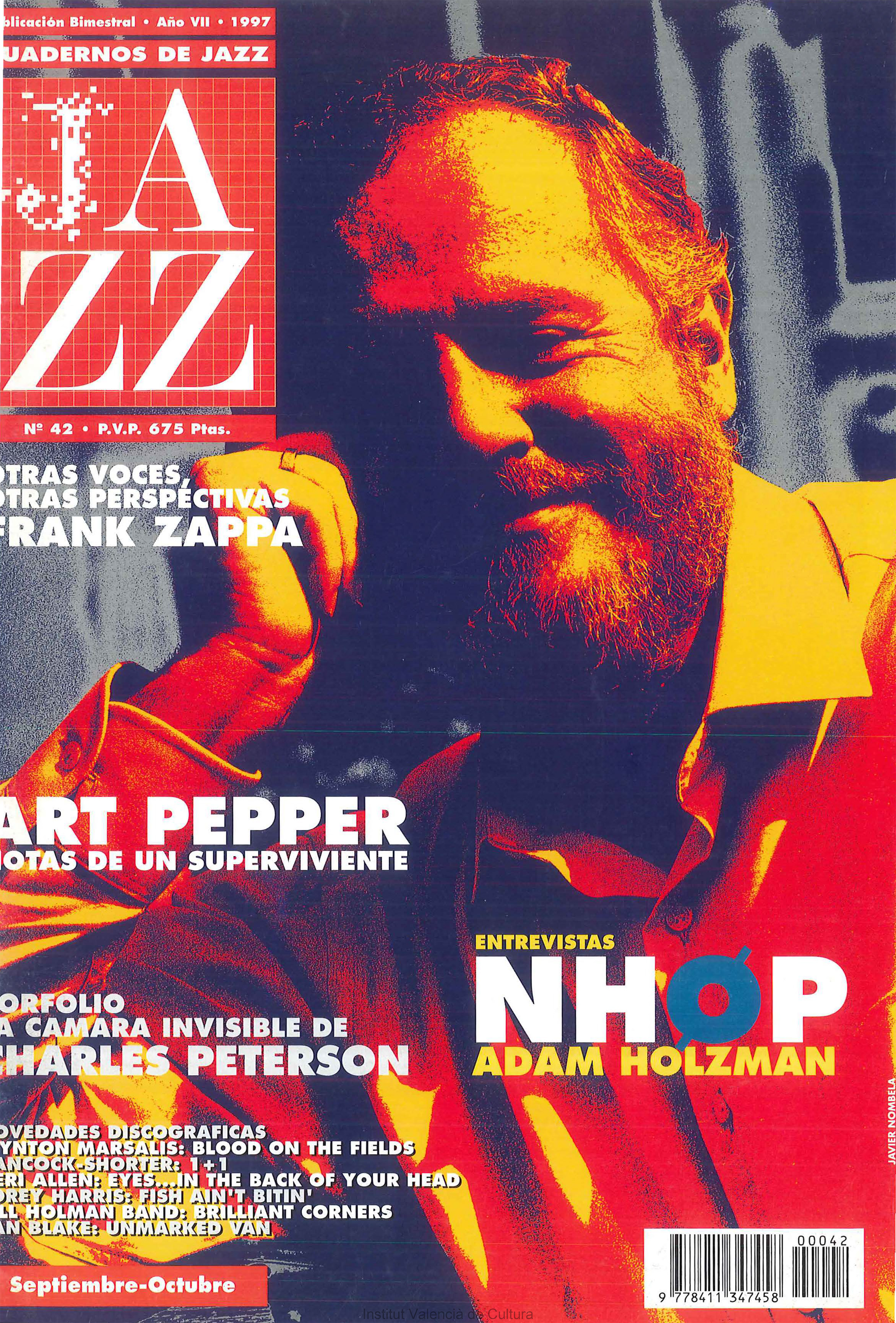 Cubierta del número 42 de la revista Cuadernos de Jazz