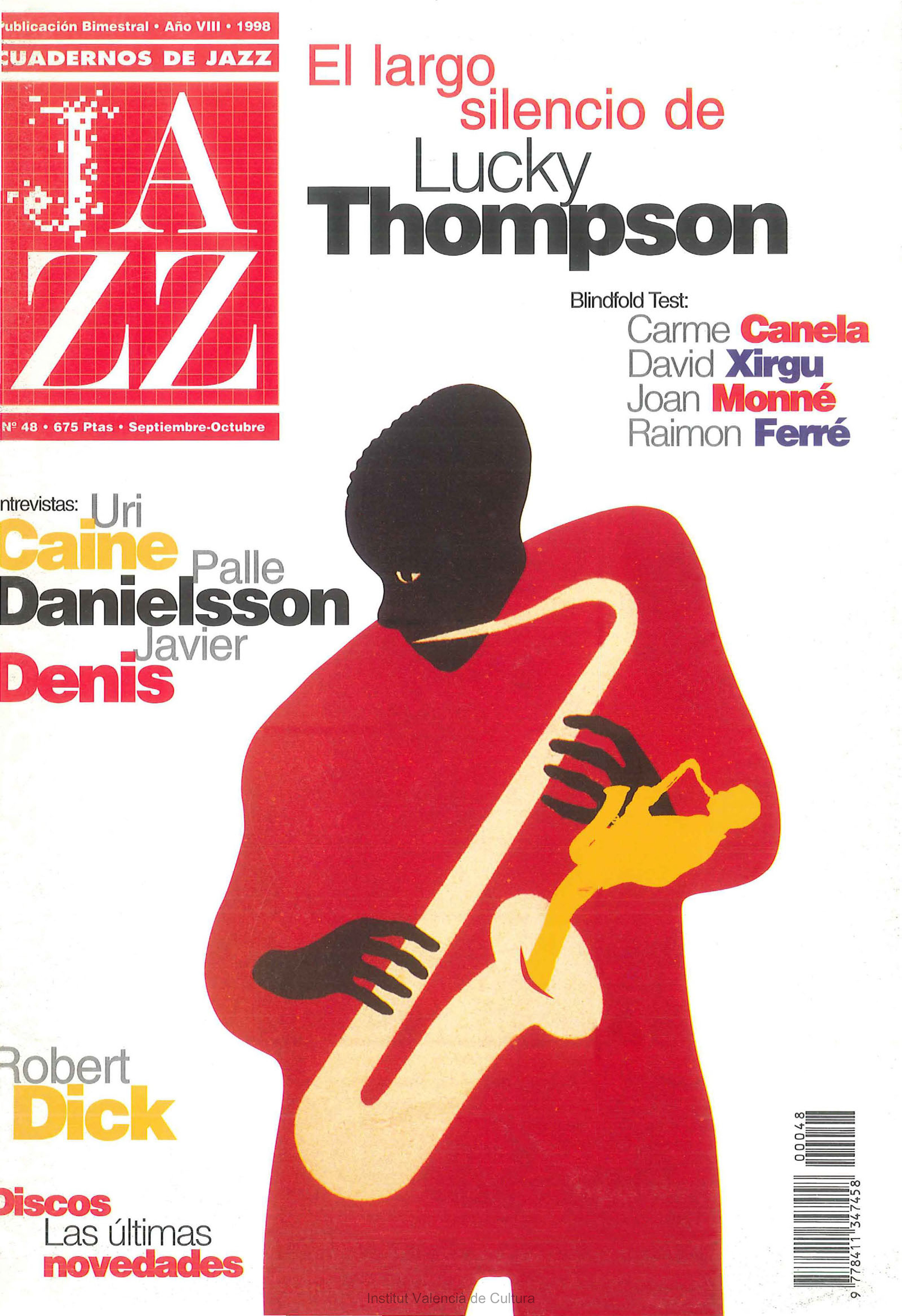 Cubierta del número 48 de la revista Cuadernos de Jazz
