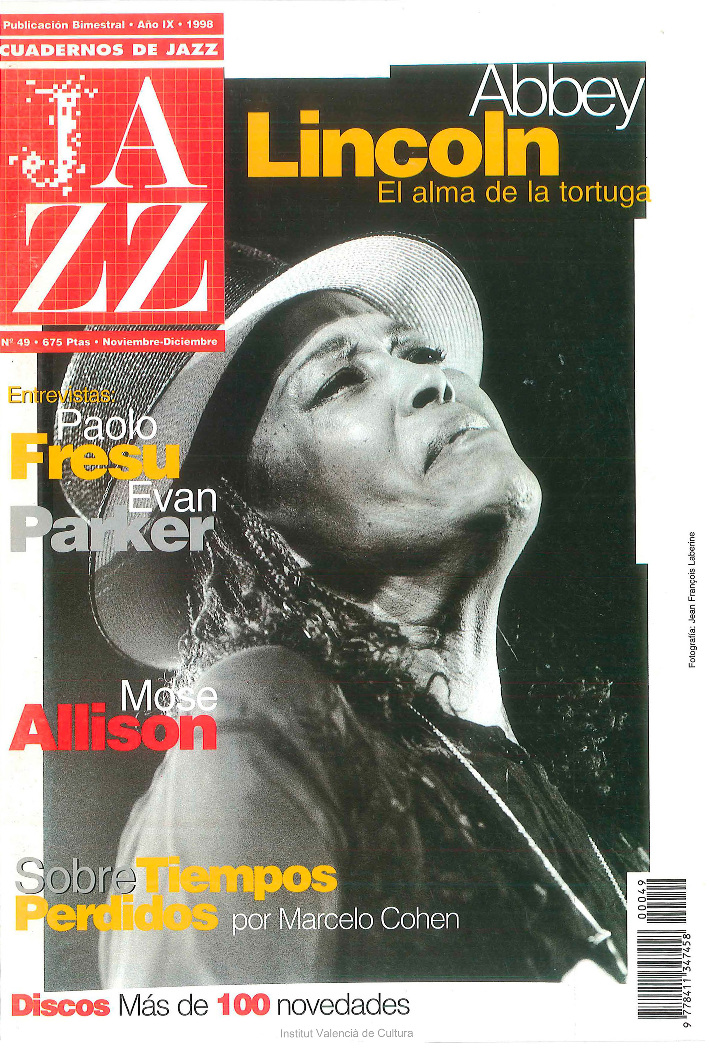 Cubierta del número 49 de la revista Cuadernos de Jazz