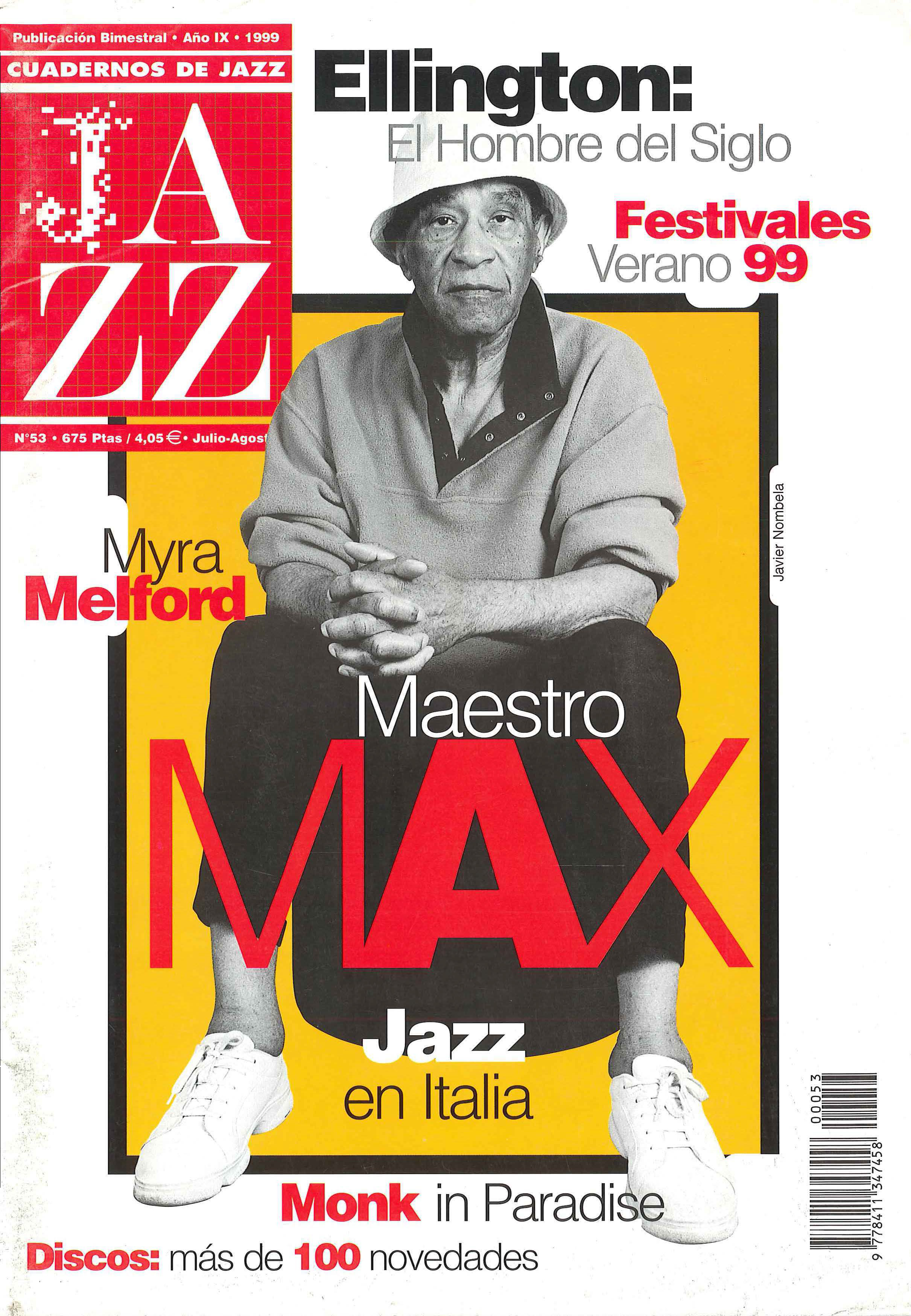 Cubierta del número 53 de la revista Cuadernos de Jazz