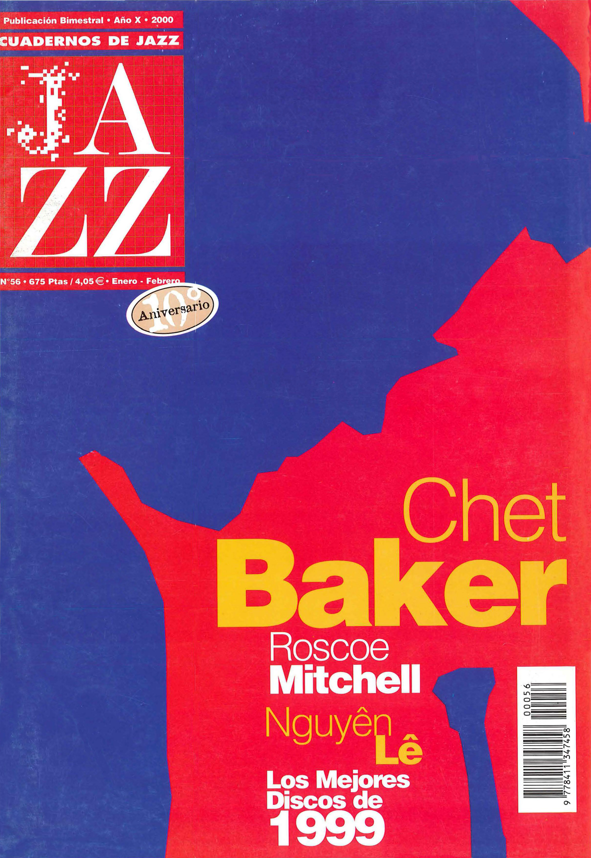Cubierta del número 56 de la revista Cuadernos de Jazz