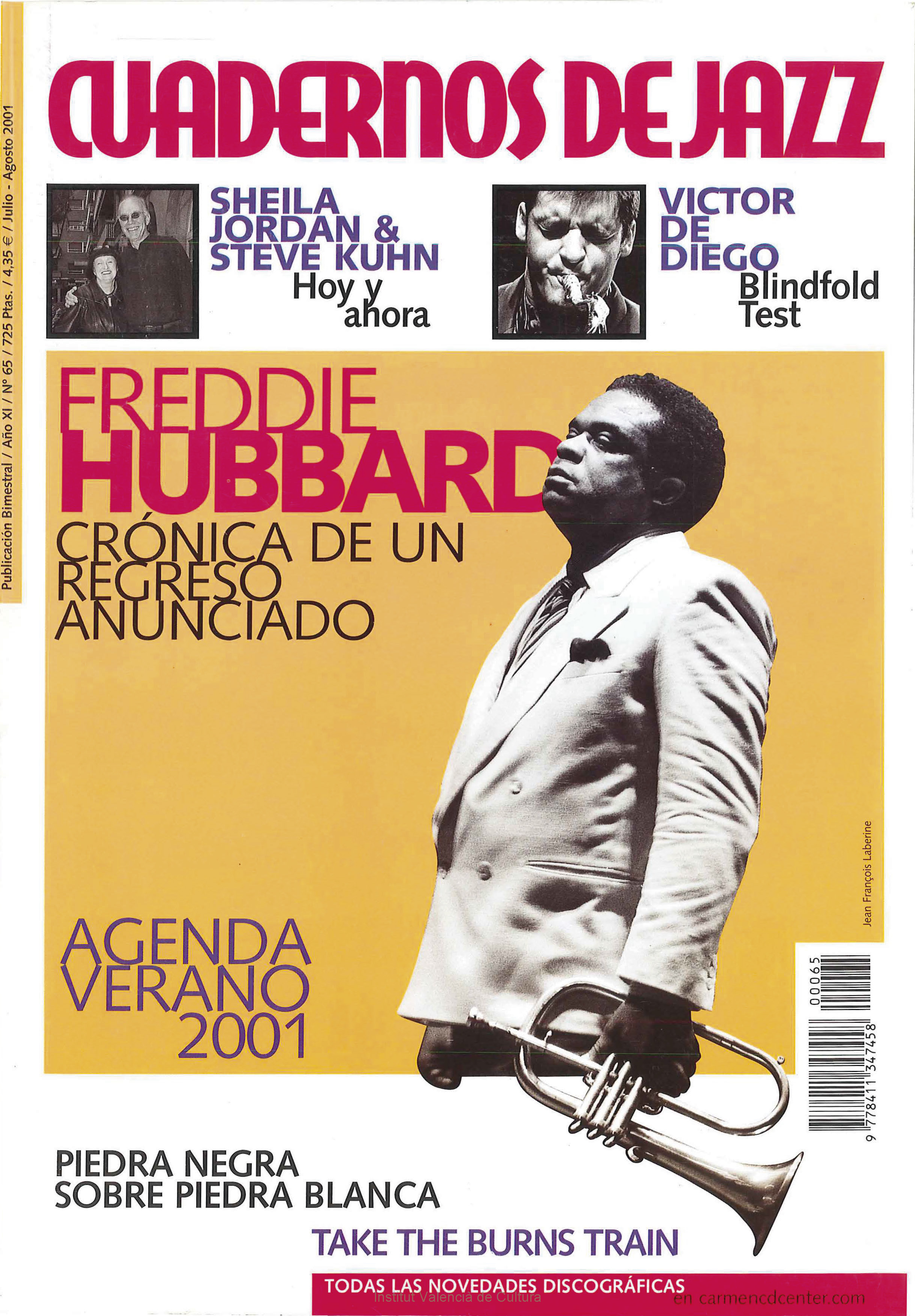 Cubierta del número 65 de la revista Cuadernos de Jazz
