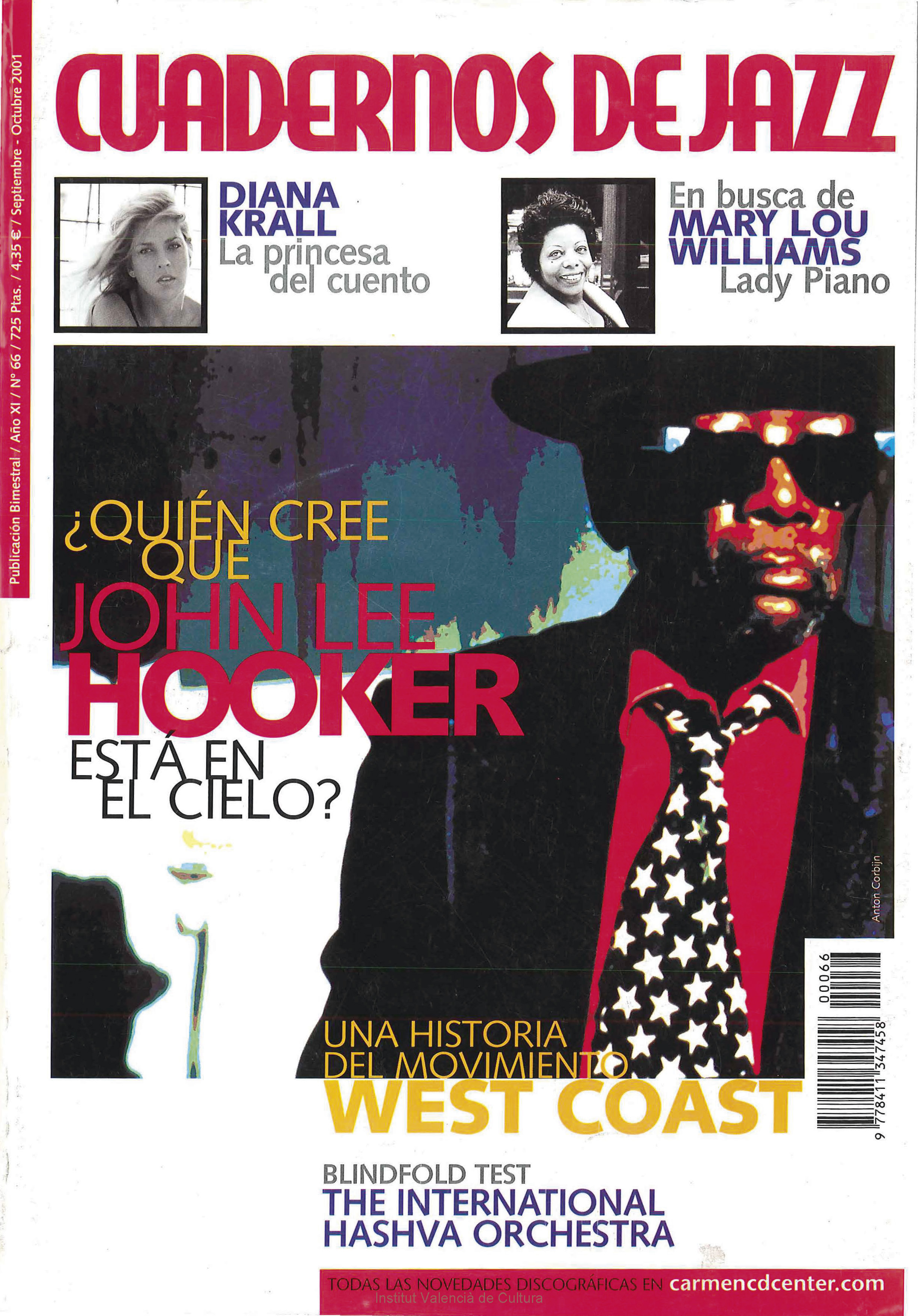 Cubierta del número 66 de la revista Cuadernos de Jazz