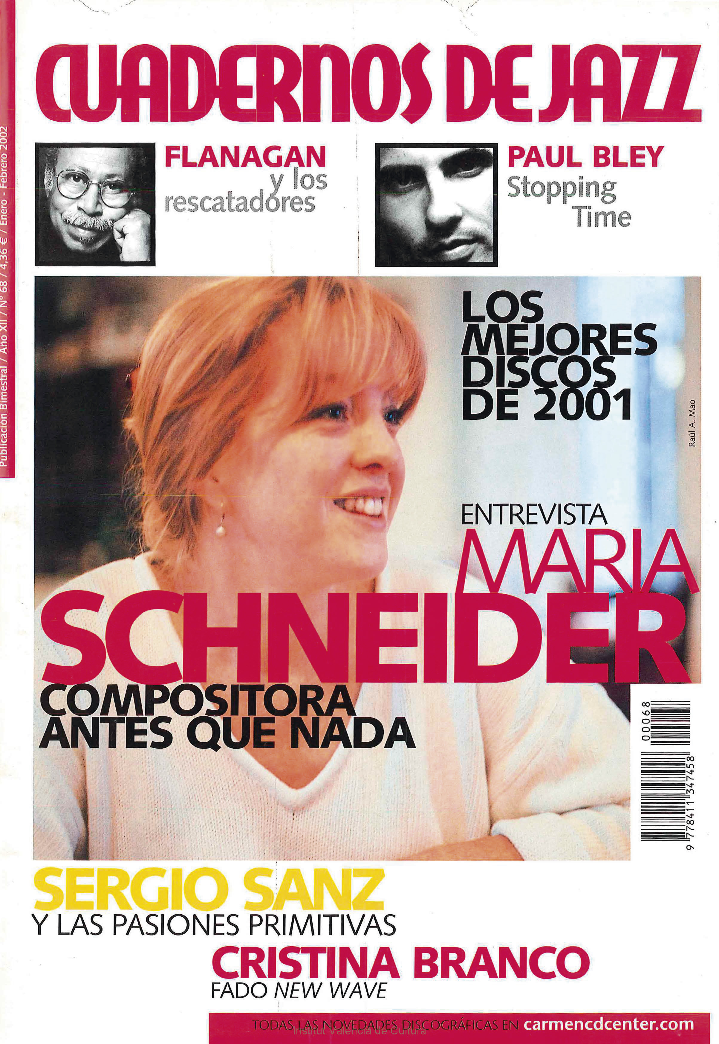 Cubierta del número 68 de la revista Cuadernos de Jazz
