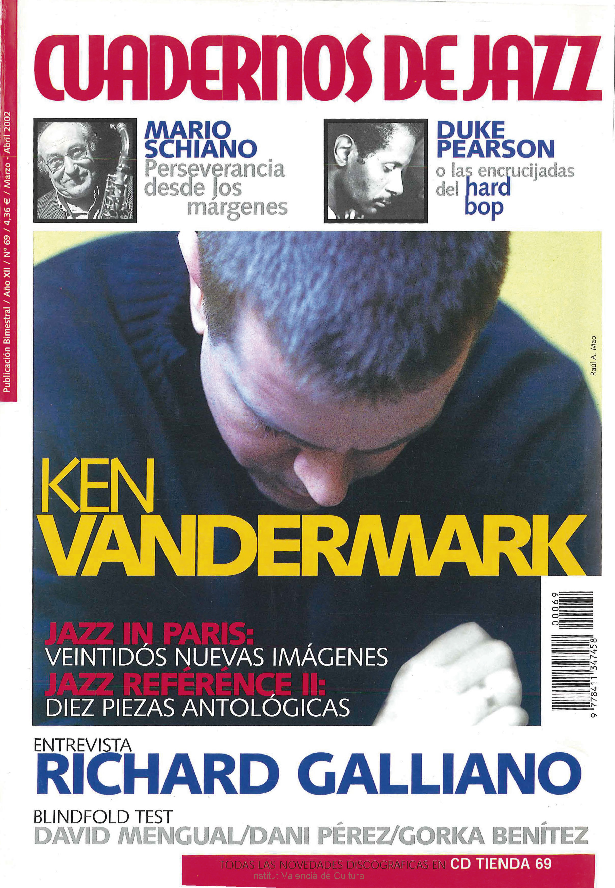 Cubierta del número 69 de la revista Cuadernos de Jazz