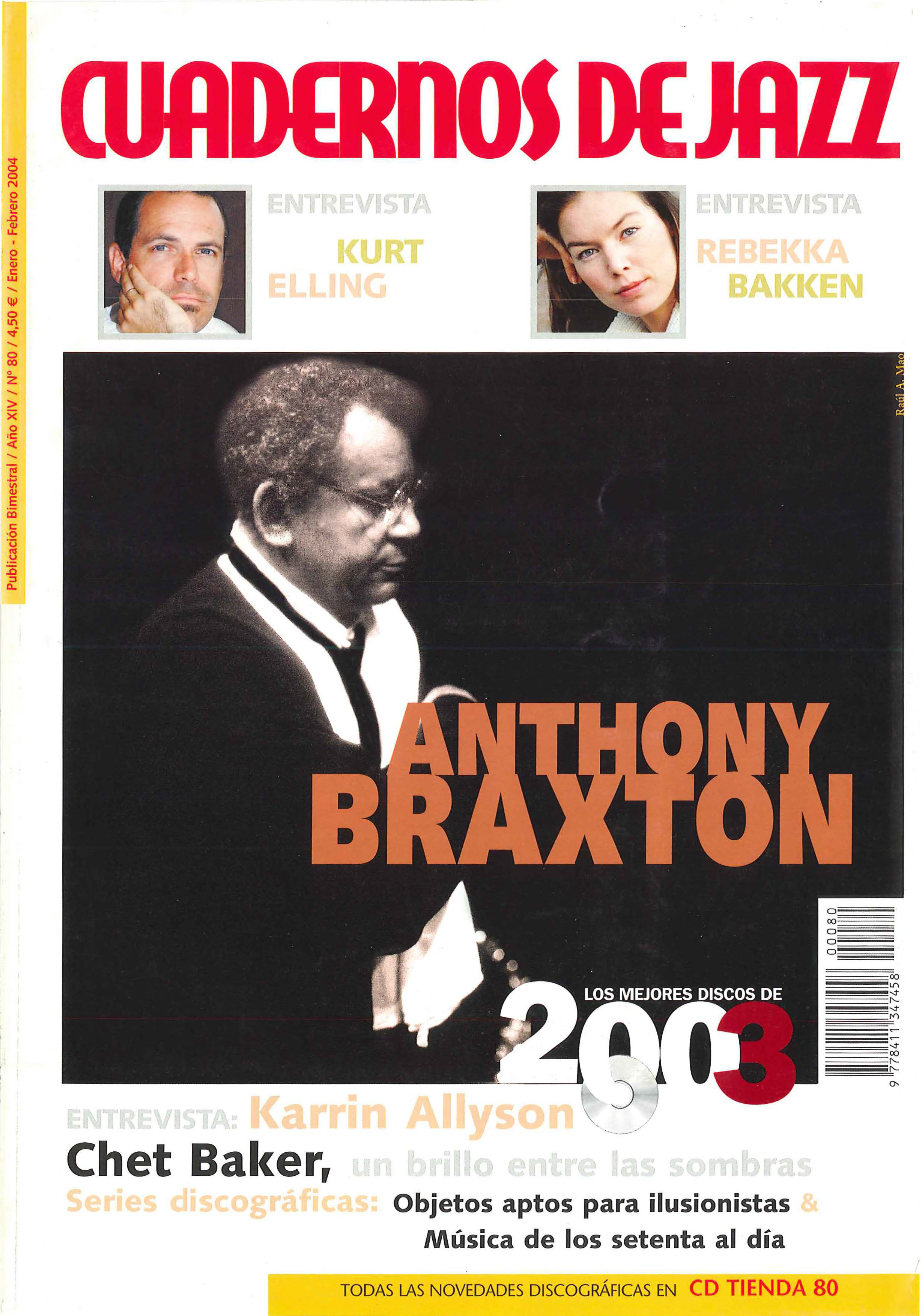 Cubierta del número 80 de la revista Cuadernos de Jazz